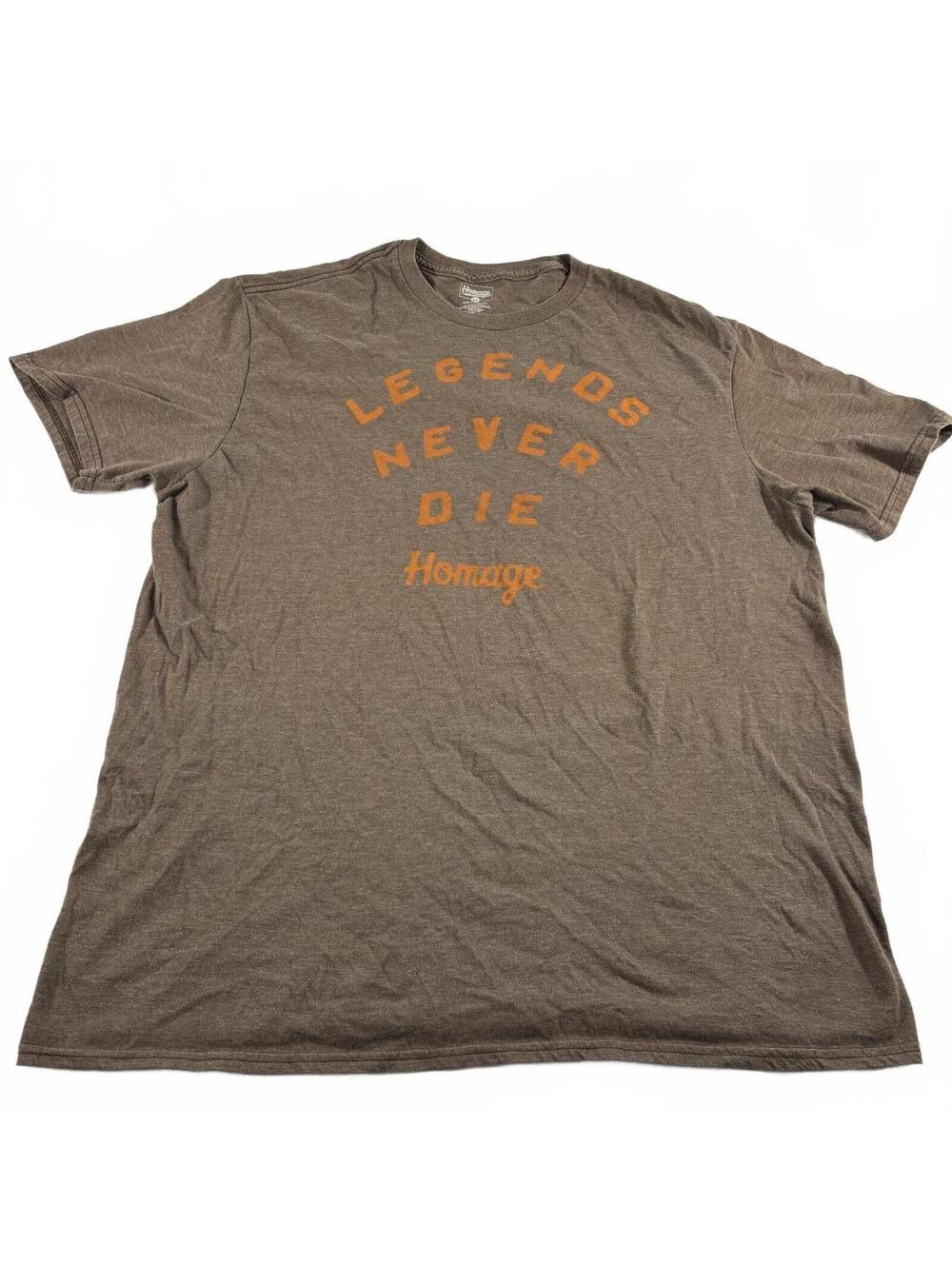 Homage Men's Cleveland Browns "Legends Never Die" Short Sleeve XL